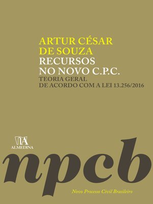 cover image of Recursos no Novo C.P.C.